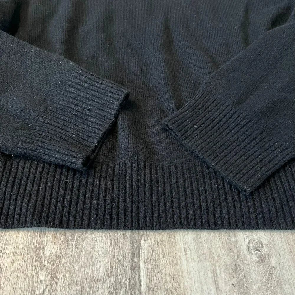 Quince Mongolian Cashmere Oversized Crewneck Sweater, Black, size XL - NWT! - Picture 7 of 13